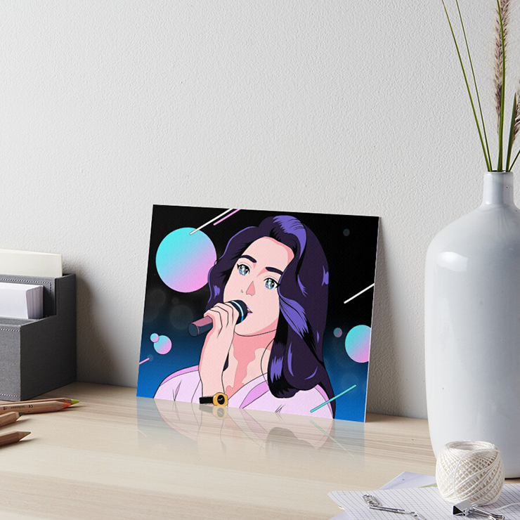 Retro Citypop Girl Singing