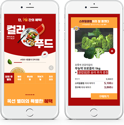 Color food promotion page