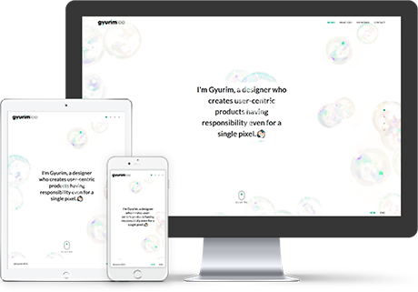 portfolio page screen